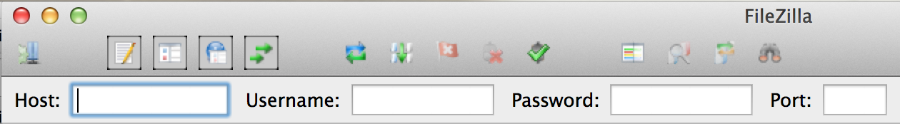 Icons on filezilla.