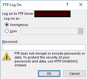 Logon dialog