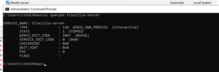 Filezilla Service status and SC queryez.jpg